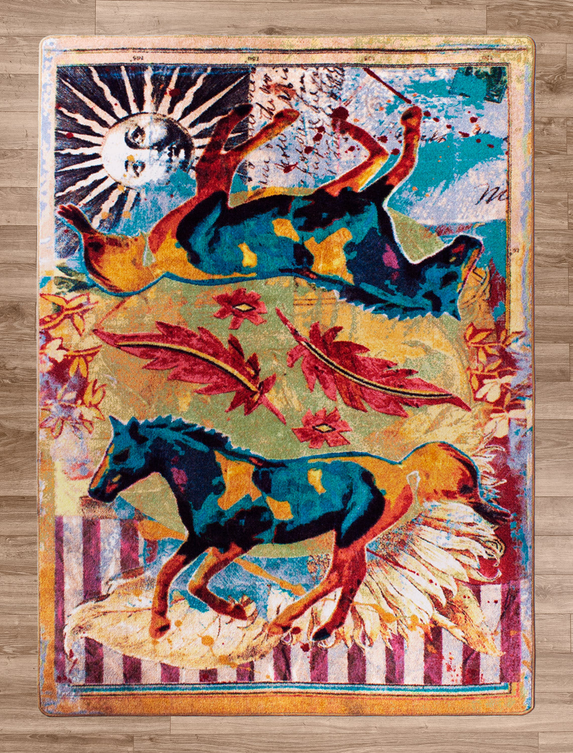 Ruiz Galloping Horses American Dakota Rugs