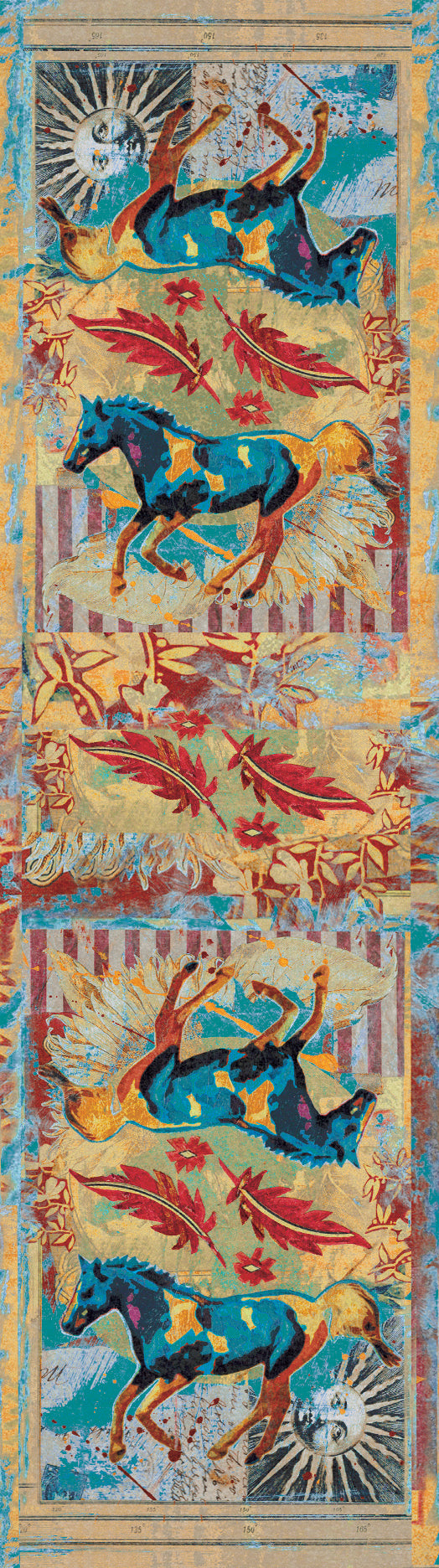 Ruiz Galloping Horses American Dakota Rugs