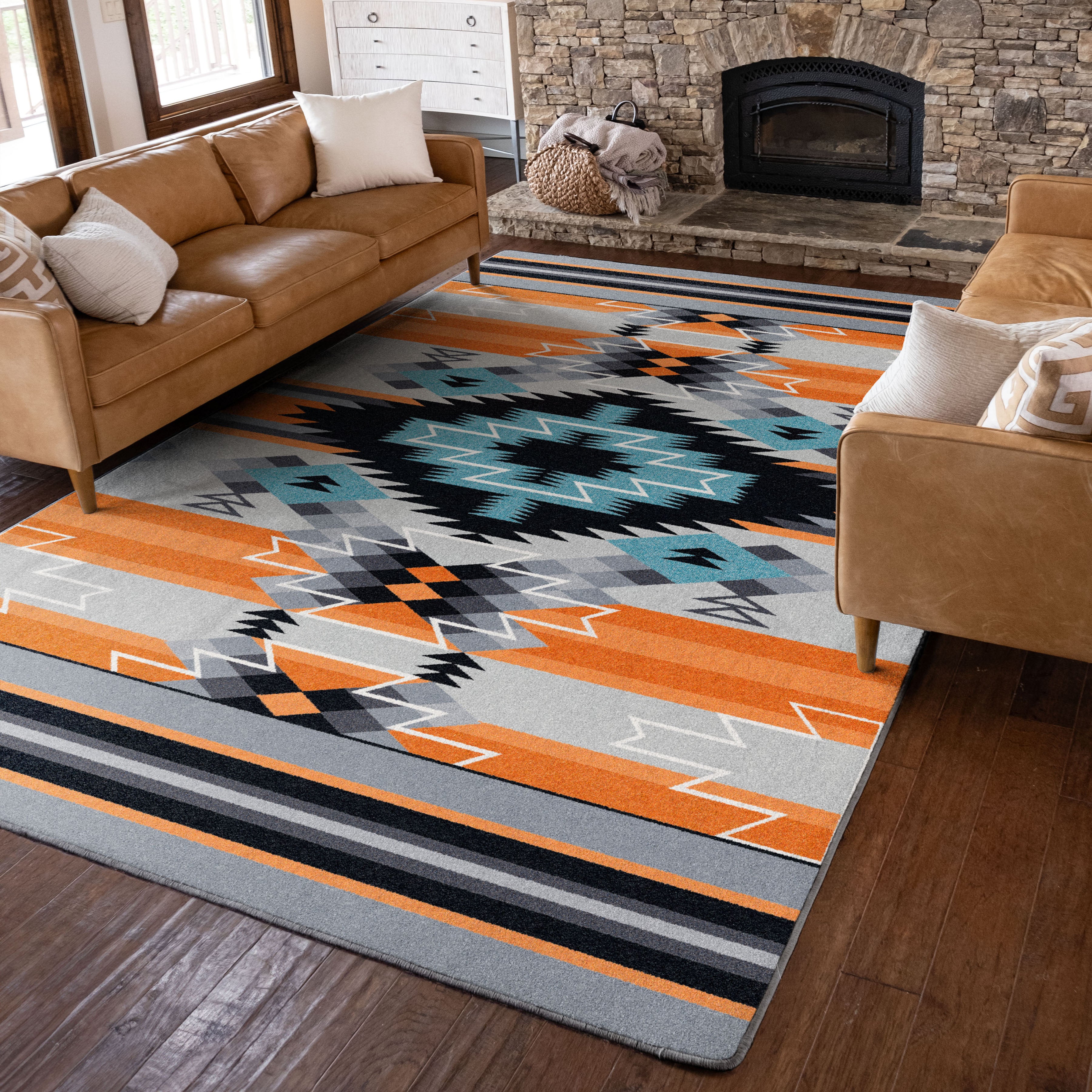 Radiowaves Fire American Dakota Rugs