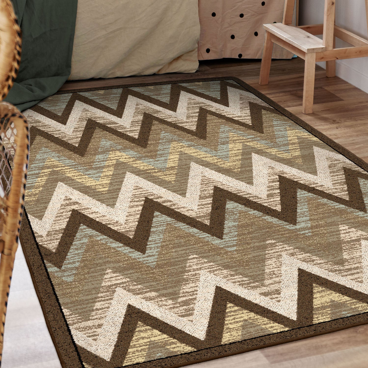 Rain Flame - Cool Earth American Dakota Rugs