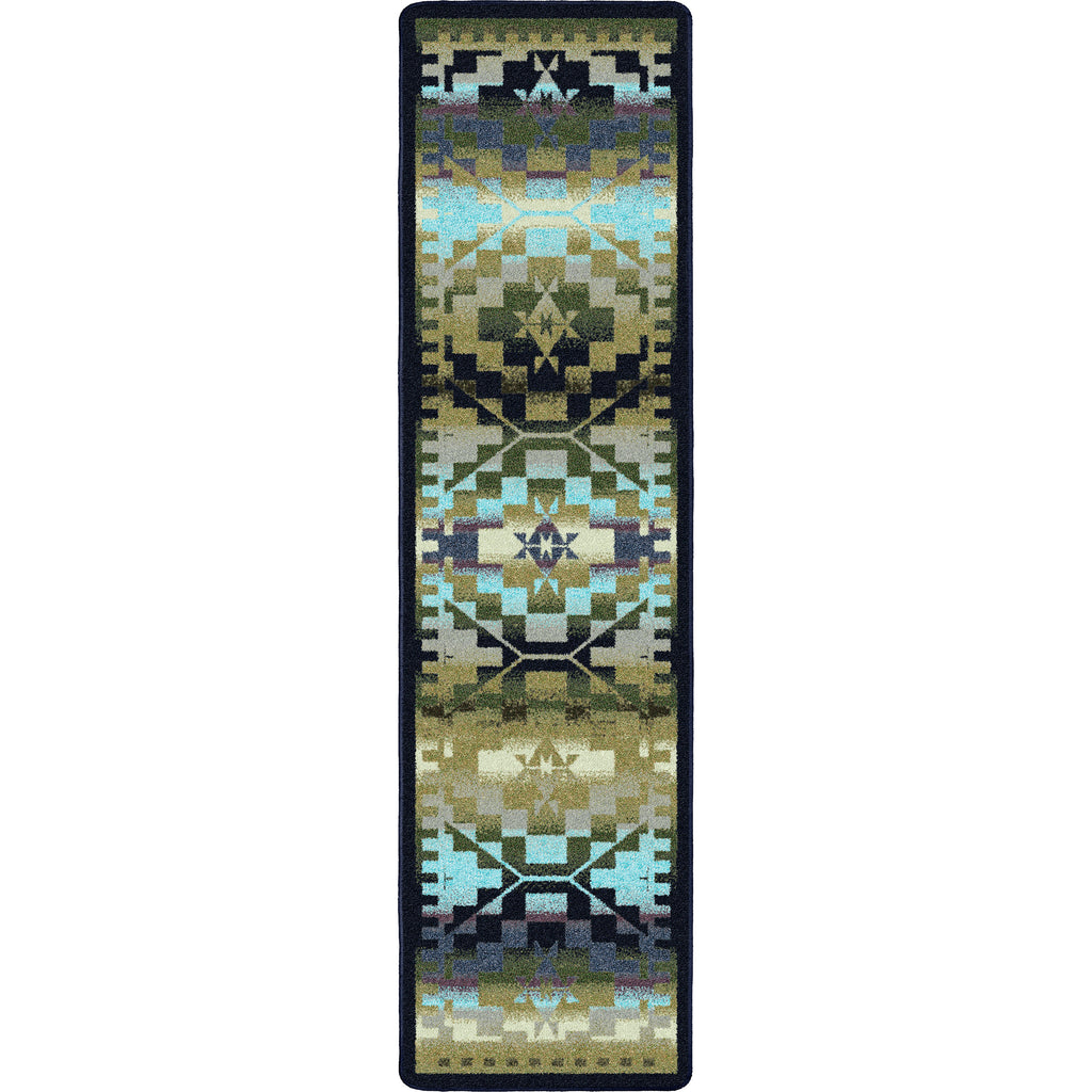 Rainbow Blanket - Blue Shades American Dakota Rugs