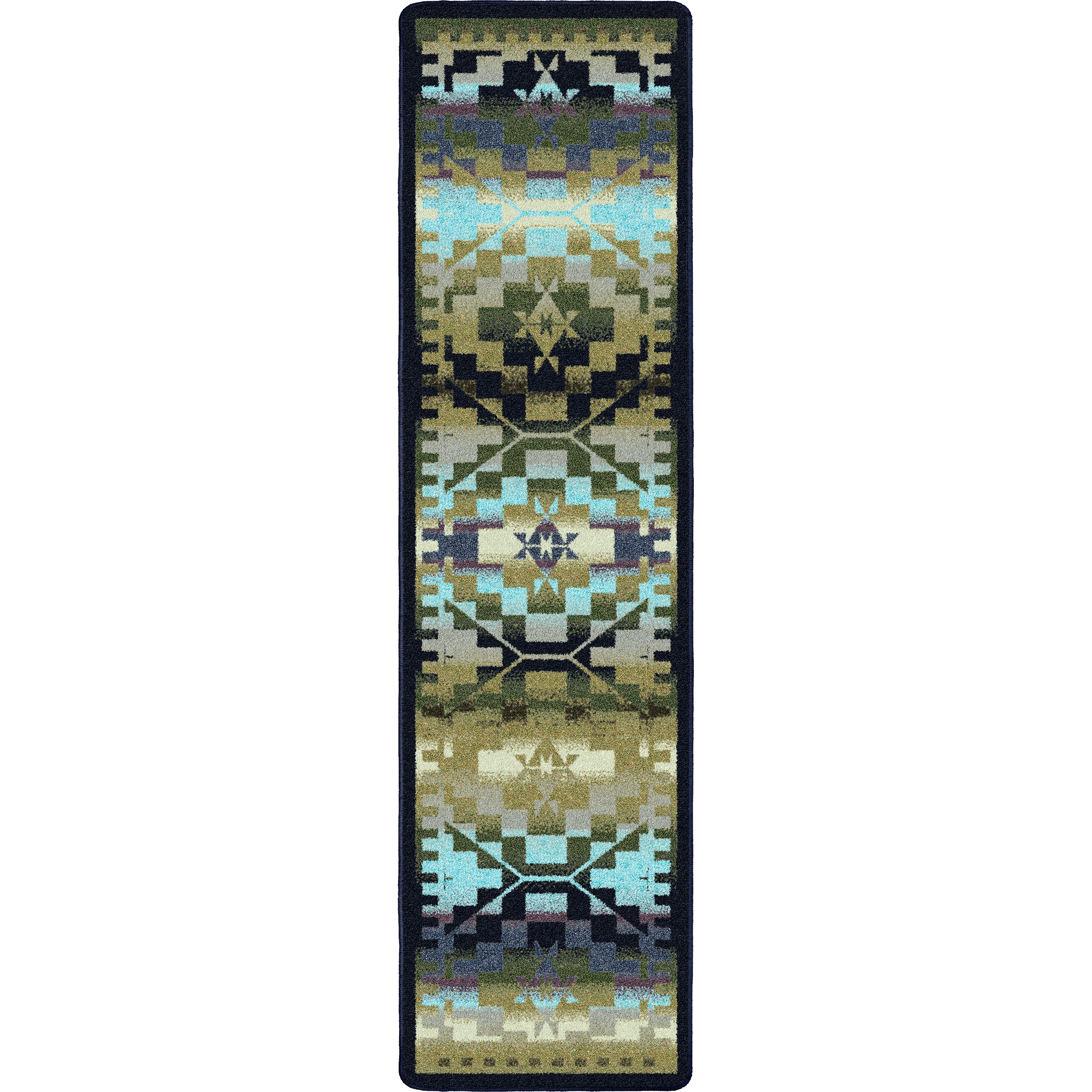 Rainbow Blanket - Blue Shades American Dakota Rugs