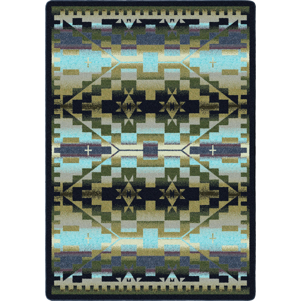 Rainbow Blanket - Blue Shades American Dakota Rugs