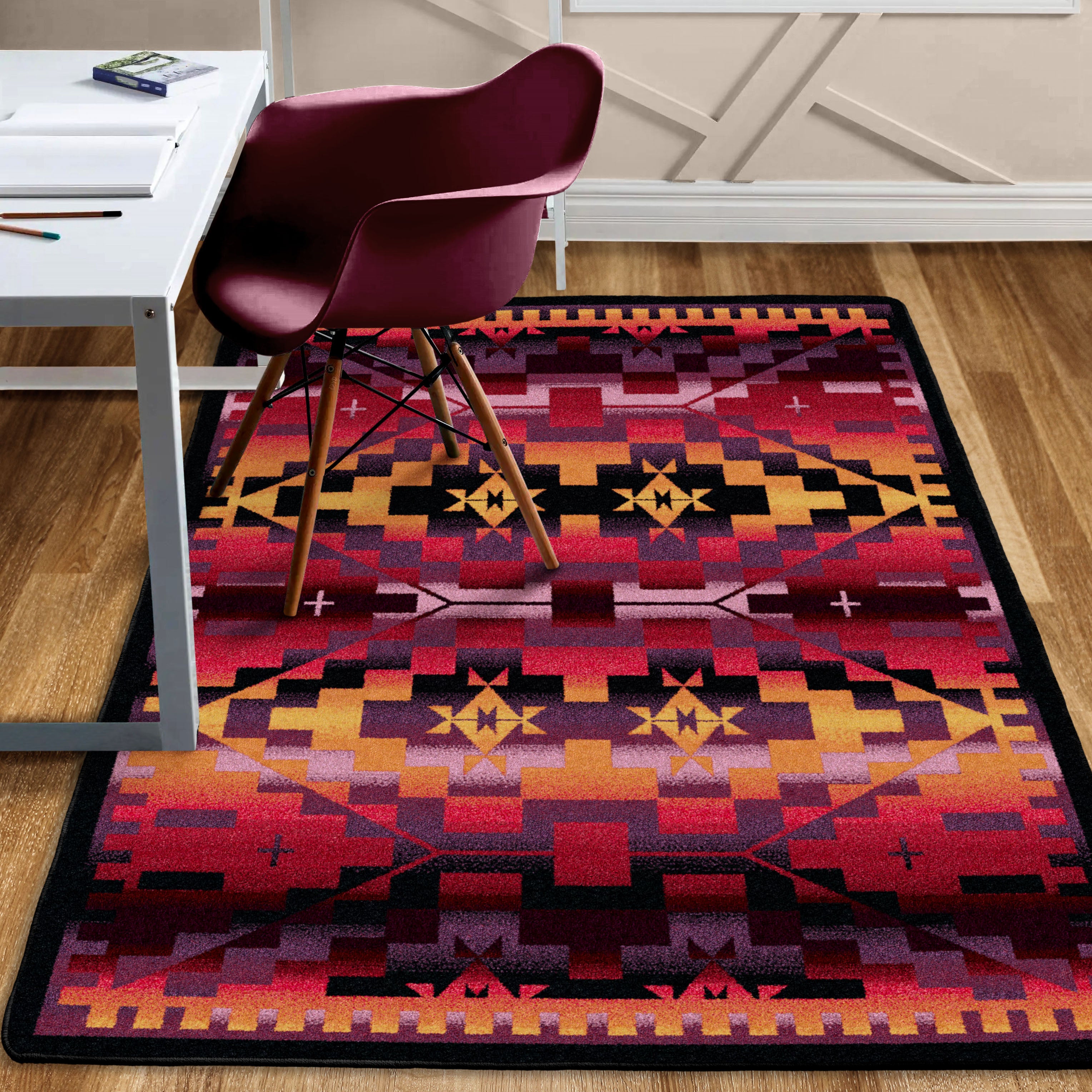 Rainbow Blanket - Sunset American Dakota Rugs