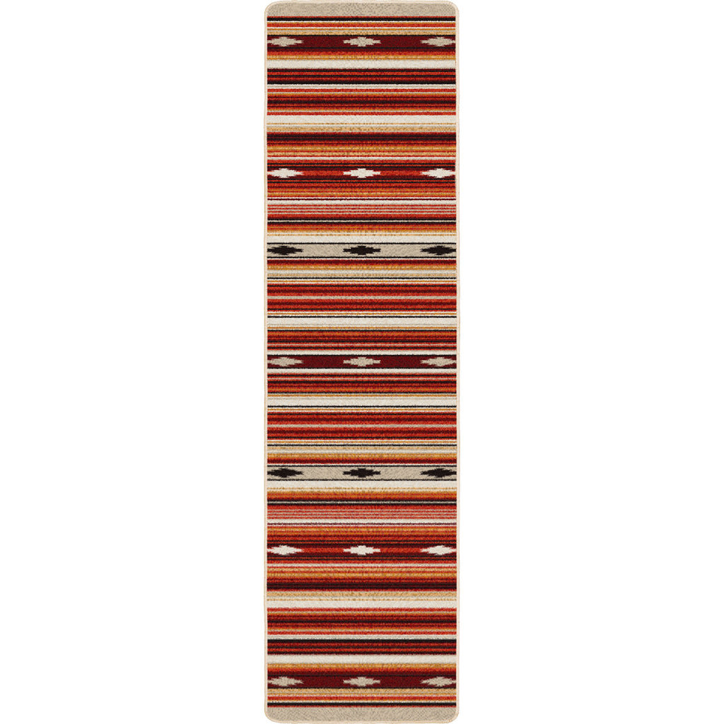 Remington Stripe Red Multi American Dakota Rugs