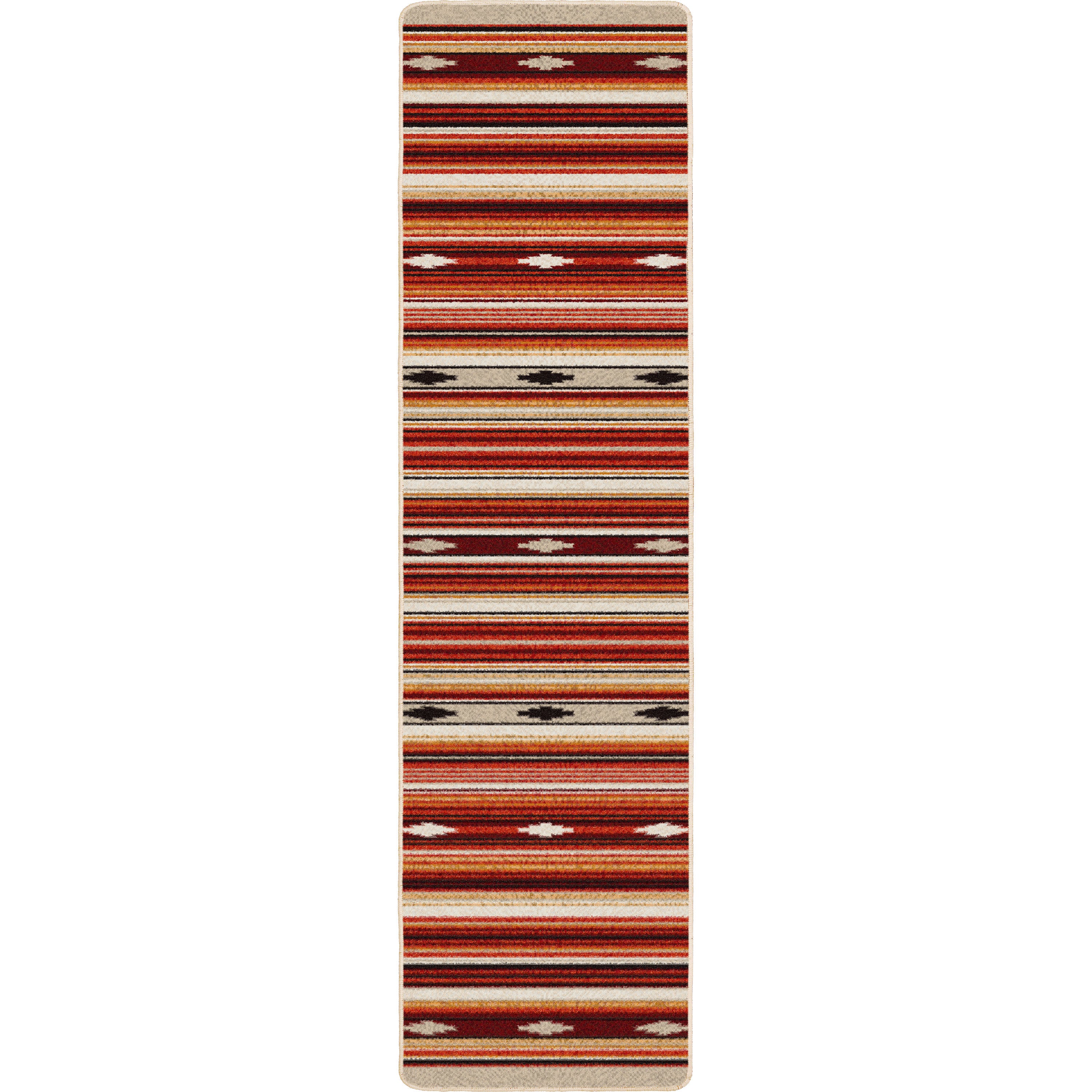 Remington Stripe Red Multi American Dakota Rugs