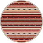 Remington Stripe Red Multi American Dakota Rugs