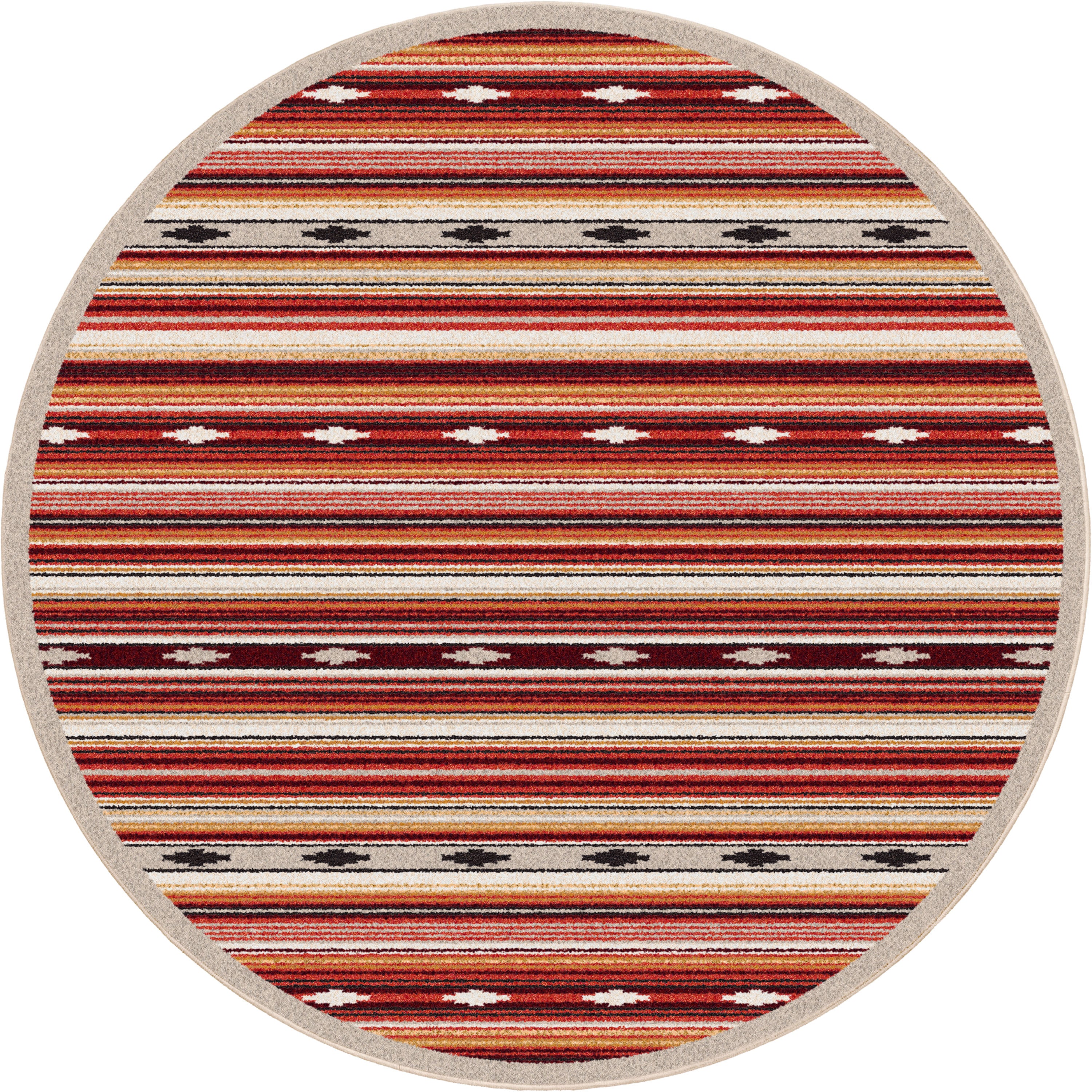 Remington Stripe Red Multi American Dakota Rugs