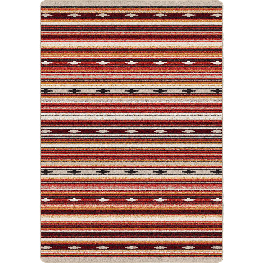 Remington Stripe Red Multi American Dakota Rugs