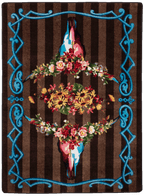 Ruiz Floral Longhorn American Dakota Rugs