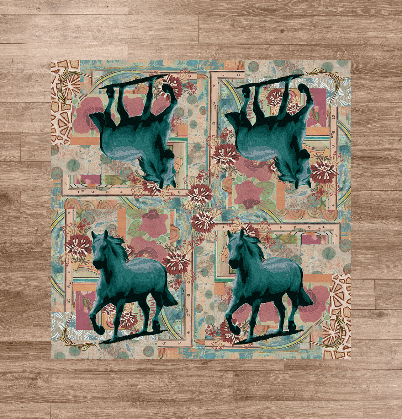 Ruiz Blue Horse American Dakota Rugs