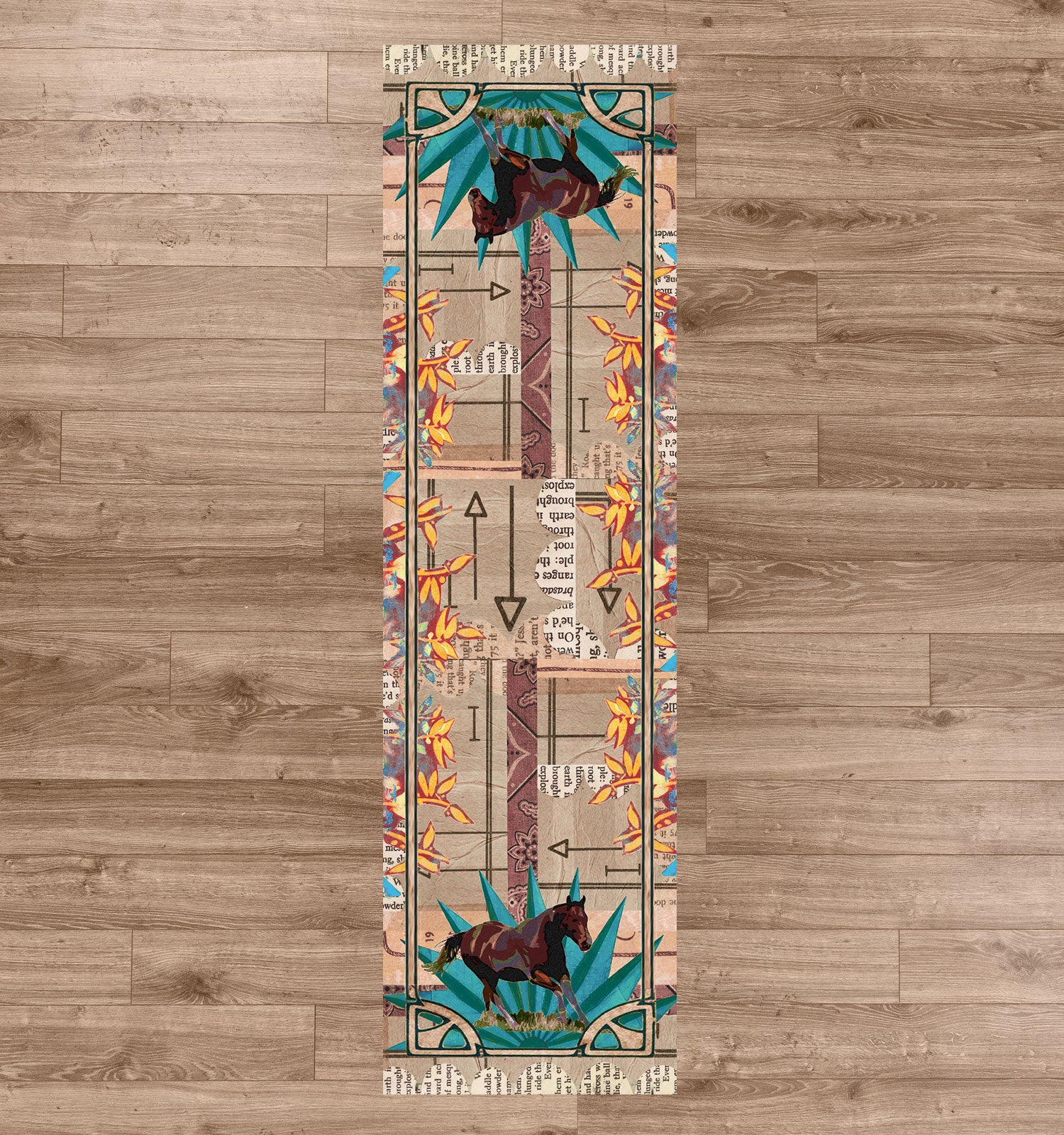 Ruiz Brown Horse American Dakota Rugs
