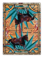 Ruiz Brown Horse American Dakota Rugs