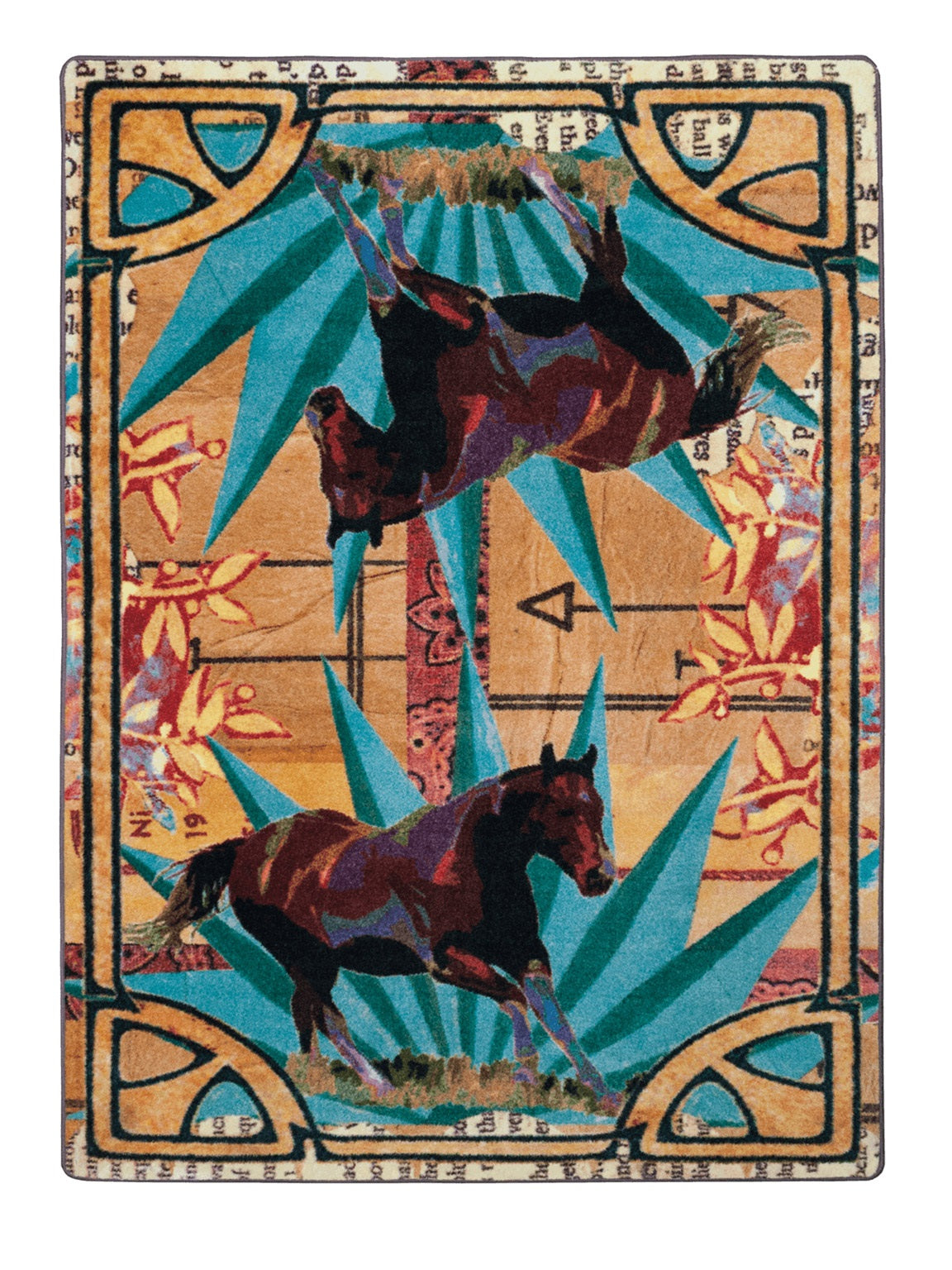 Ruiz Brown Horse American Dakota Rugs