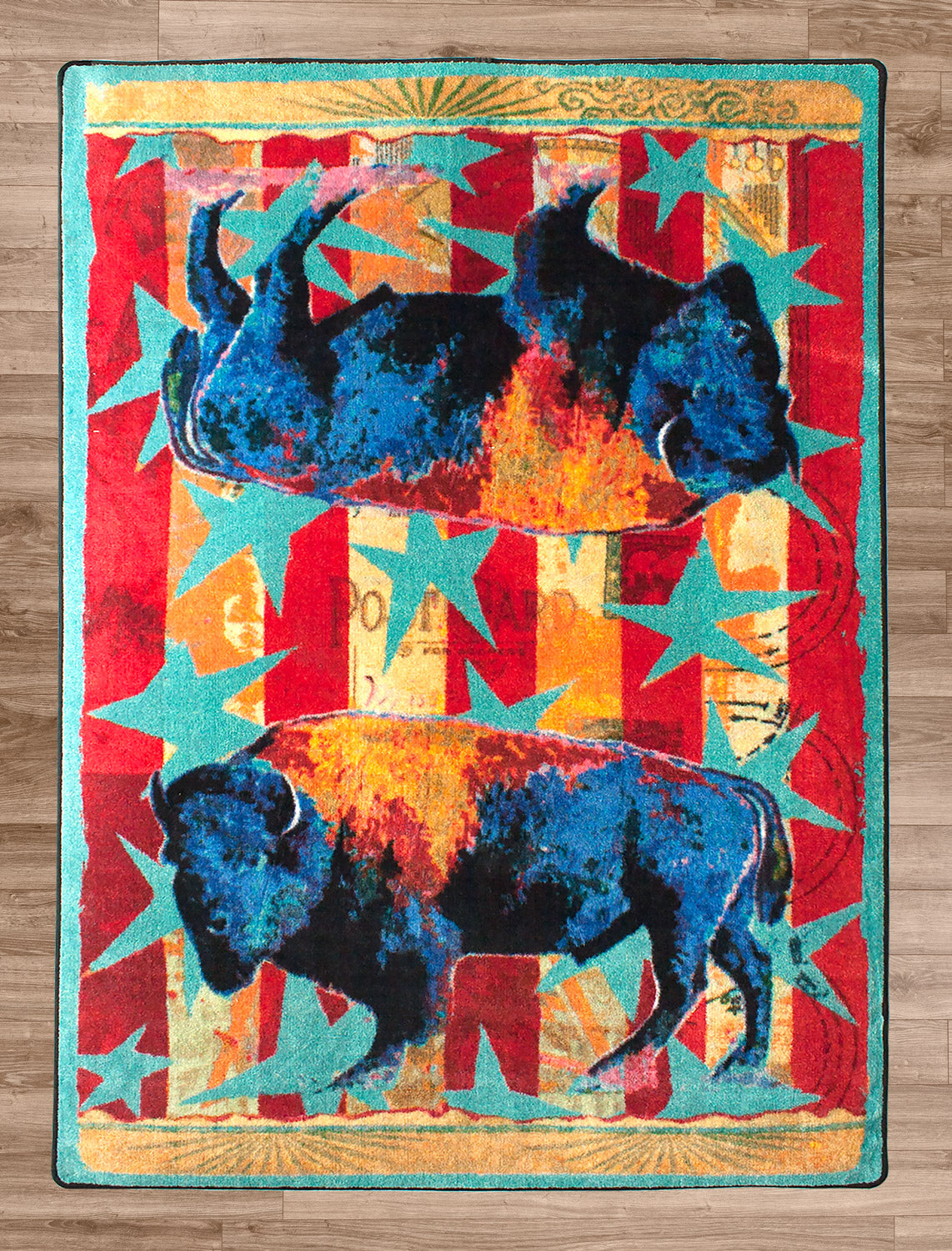 Ruiz Buffalo Stars & Stripes American Dakota Rugs