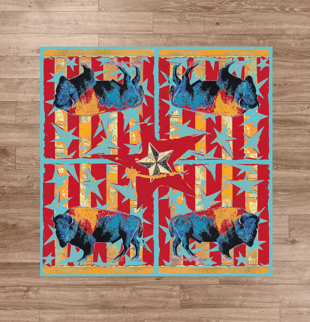 Ruiz Buffalo Stars & Stripes American Dakota Rugs