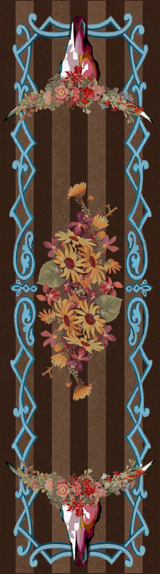 Ruiz Floral Longhorn American Dakota Rugs