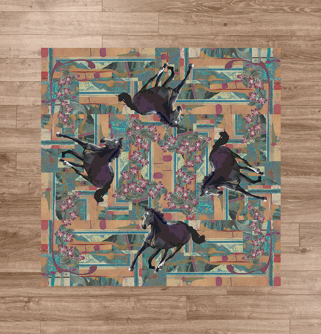 Ruiz Purple Horse American Dakota Rugs