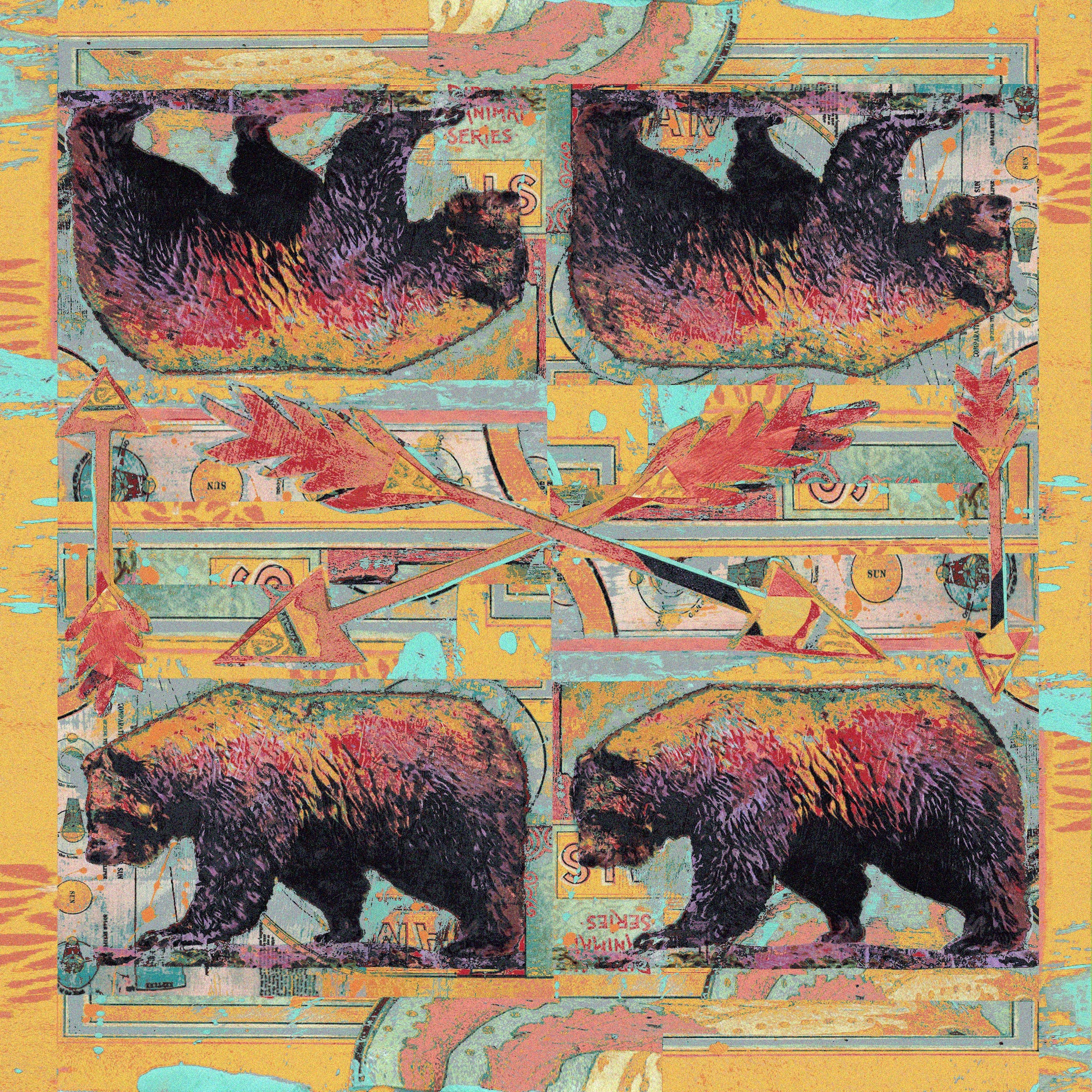 Ruiz Walking Bear American Dakota Rugs