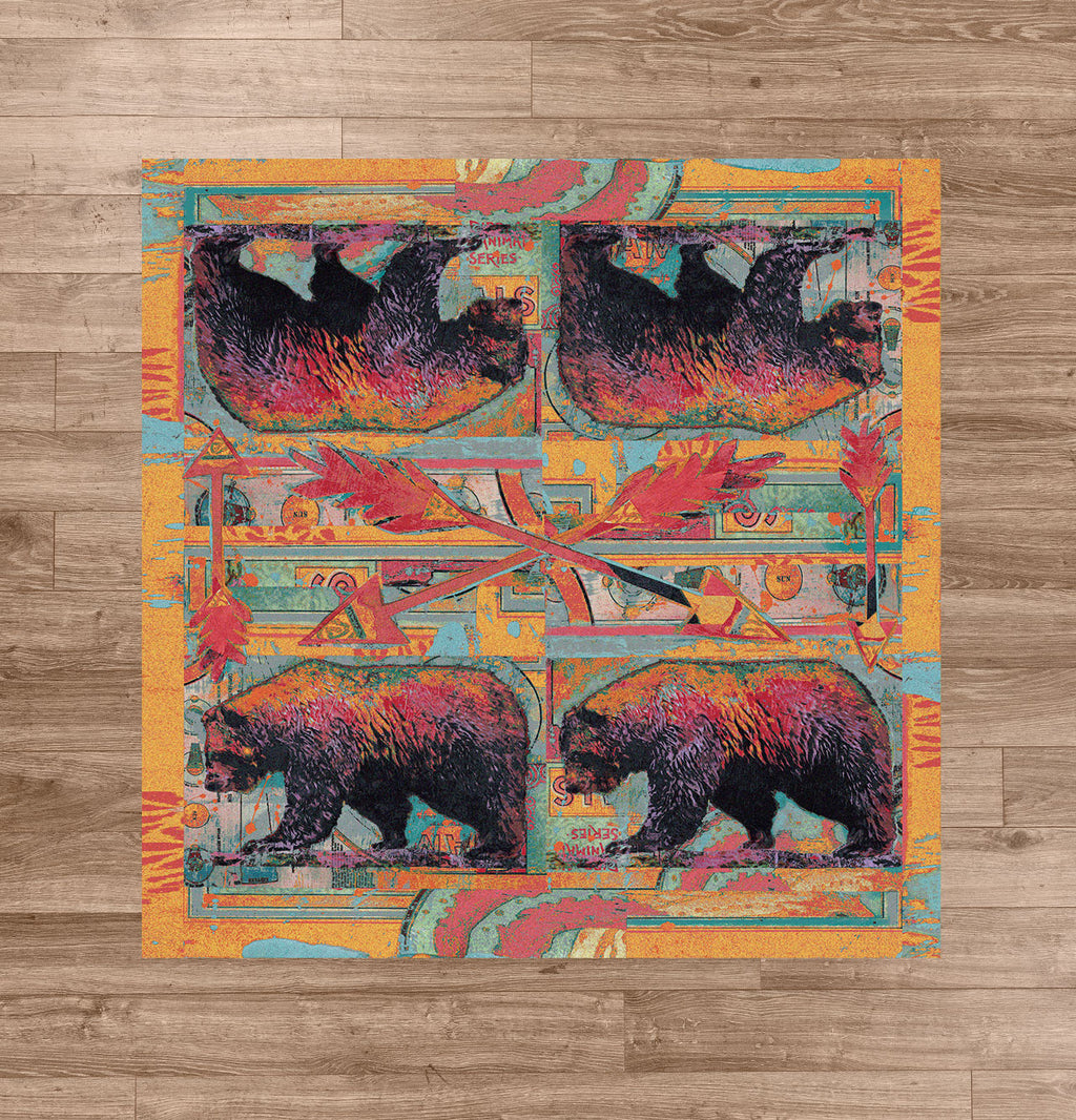 Ruiz Walking Bear American Dakota Rugs