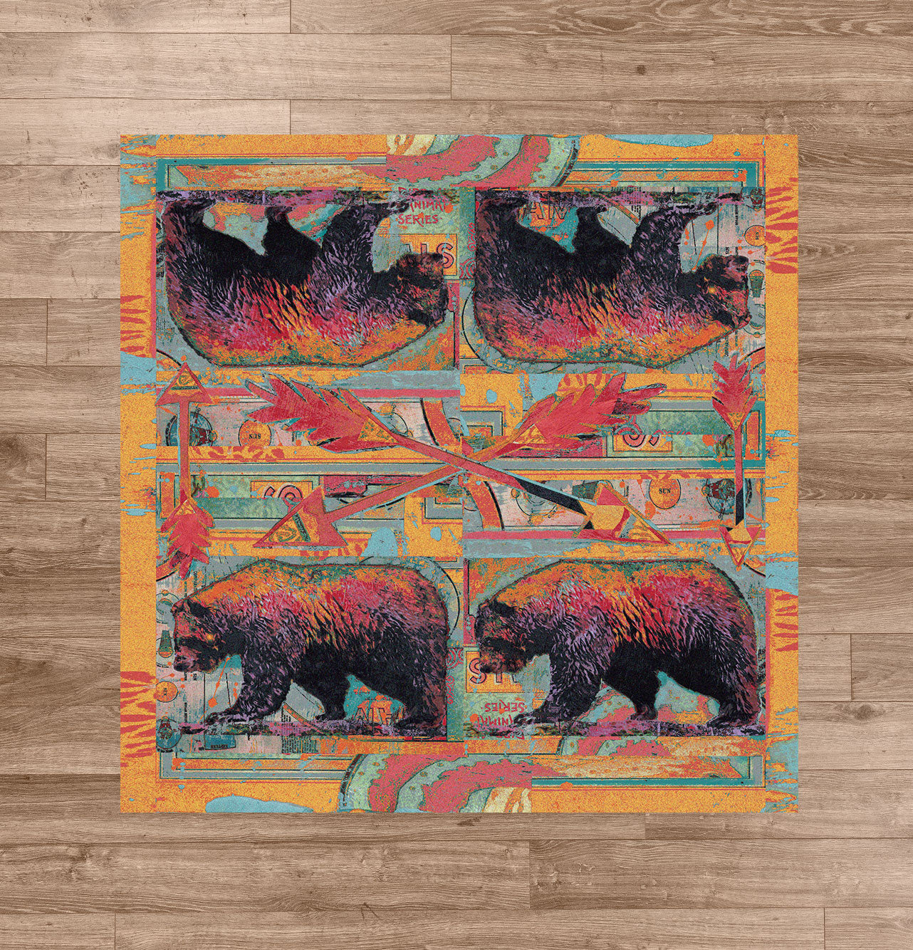 Ruiz Walking Bear American Dakota Rugs