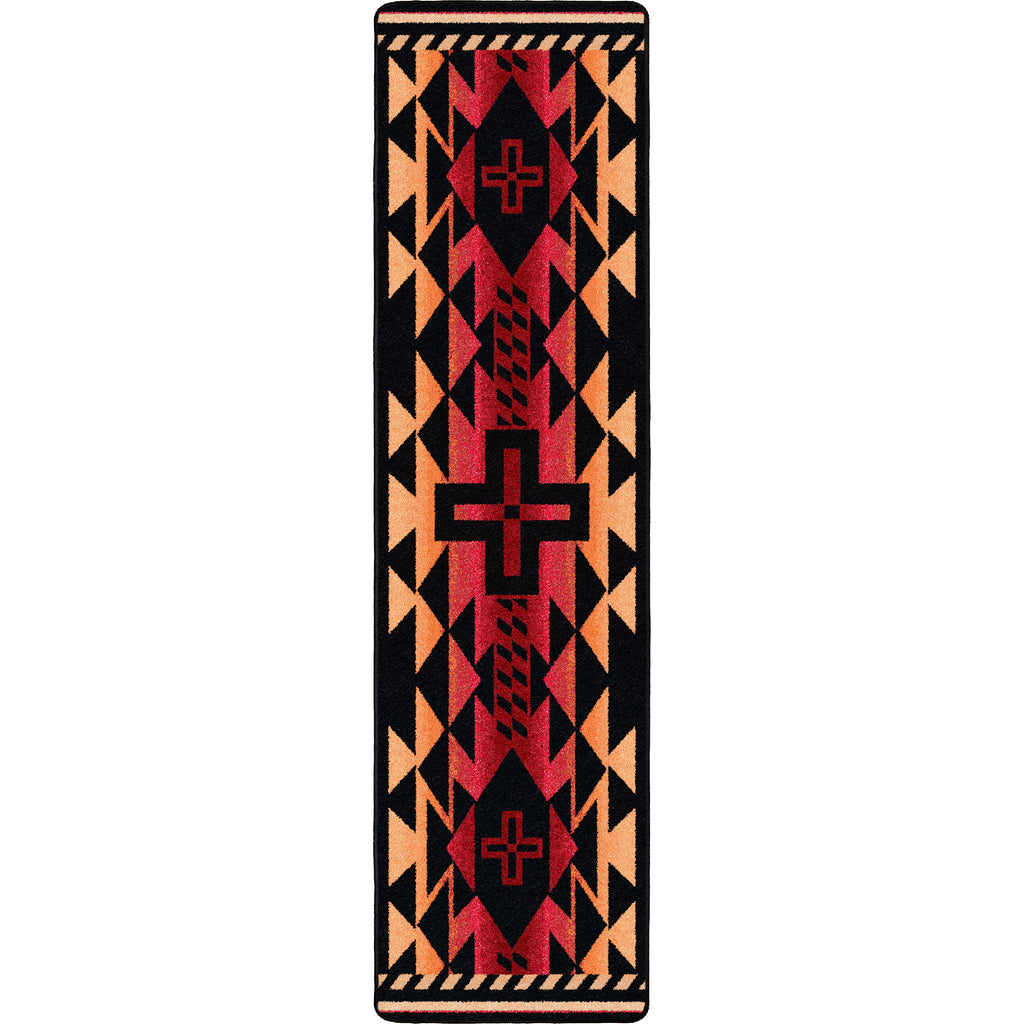 Rustic Cross - Burnt Red American Dakota Rugs