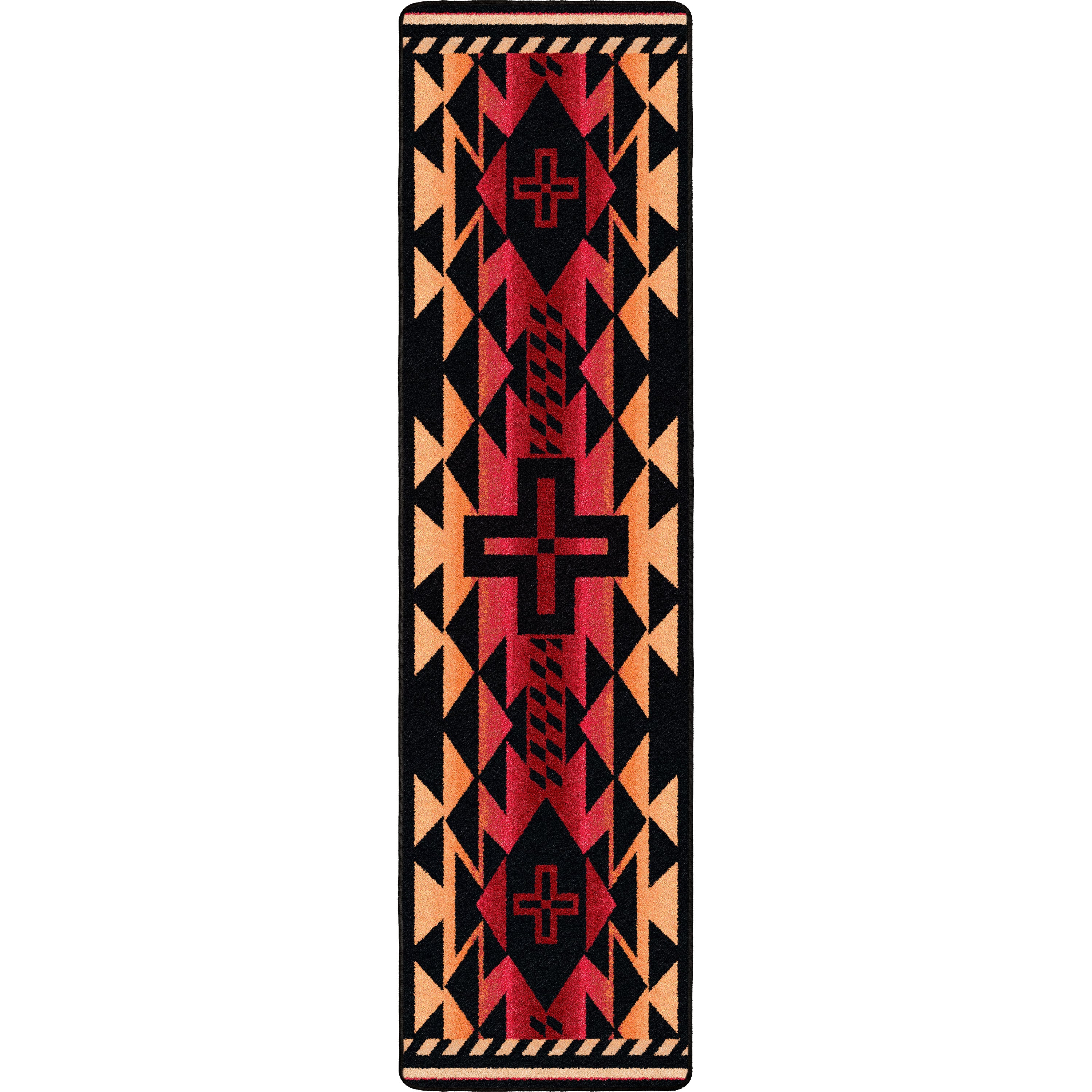 Rustic Cross - Burnt Red American Dakota Rugs