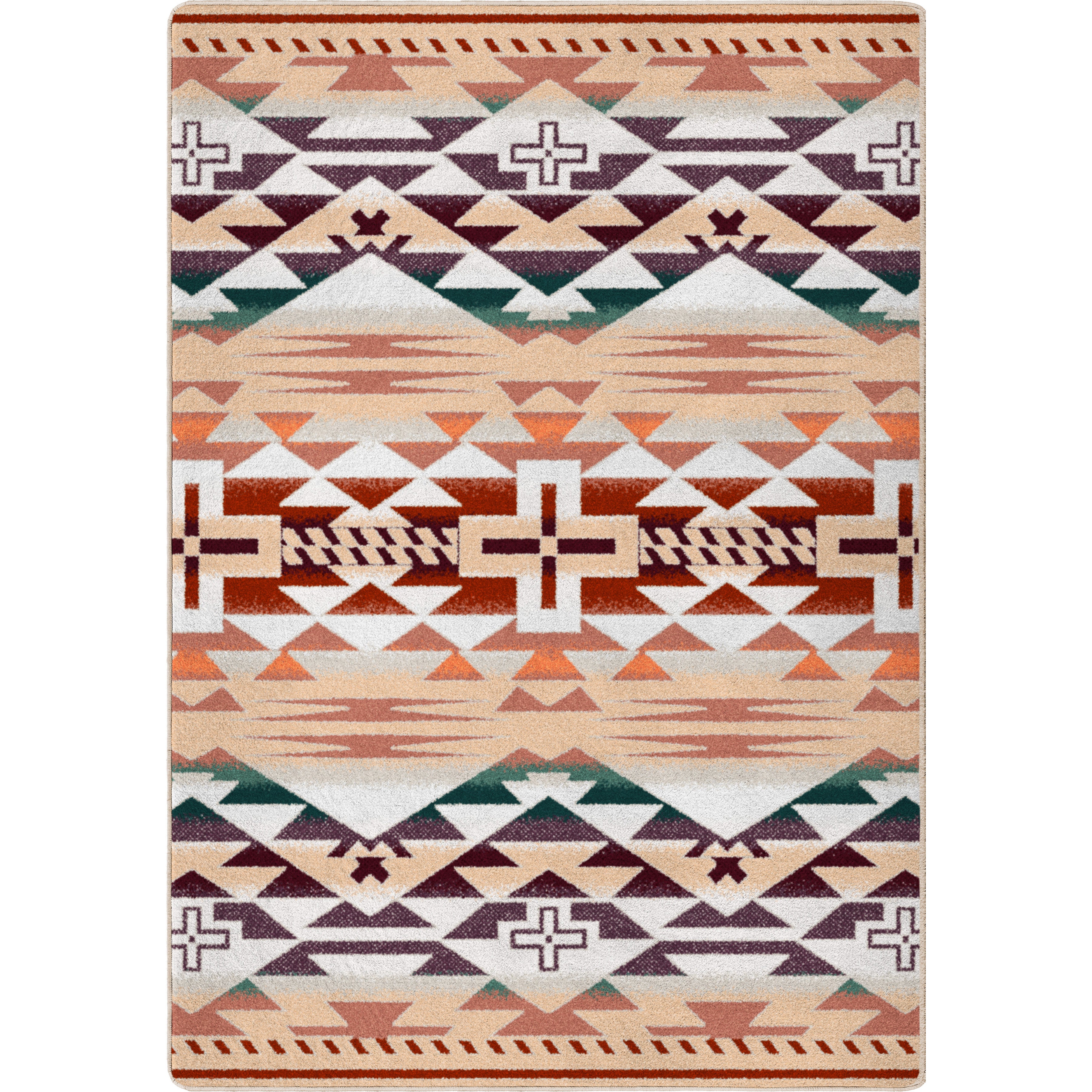 Rustic Cross OKA - Clay American Dakota Rugs