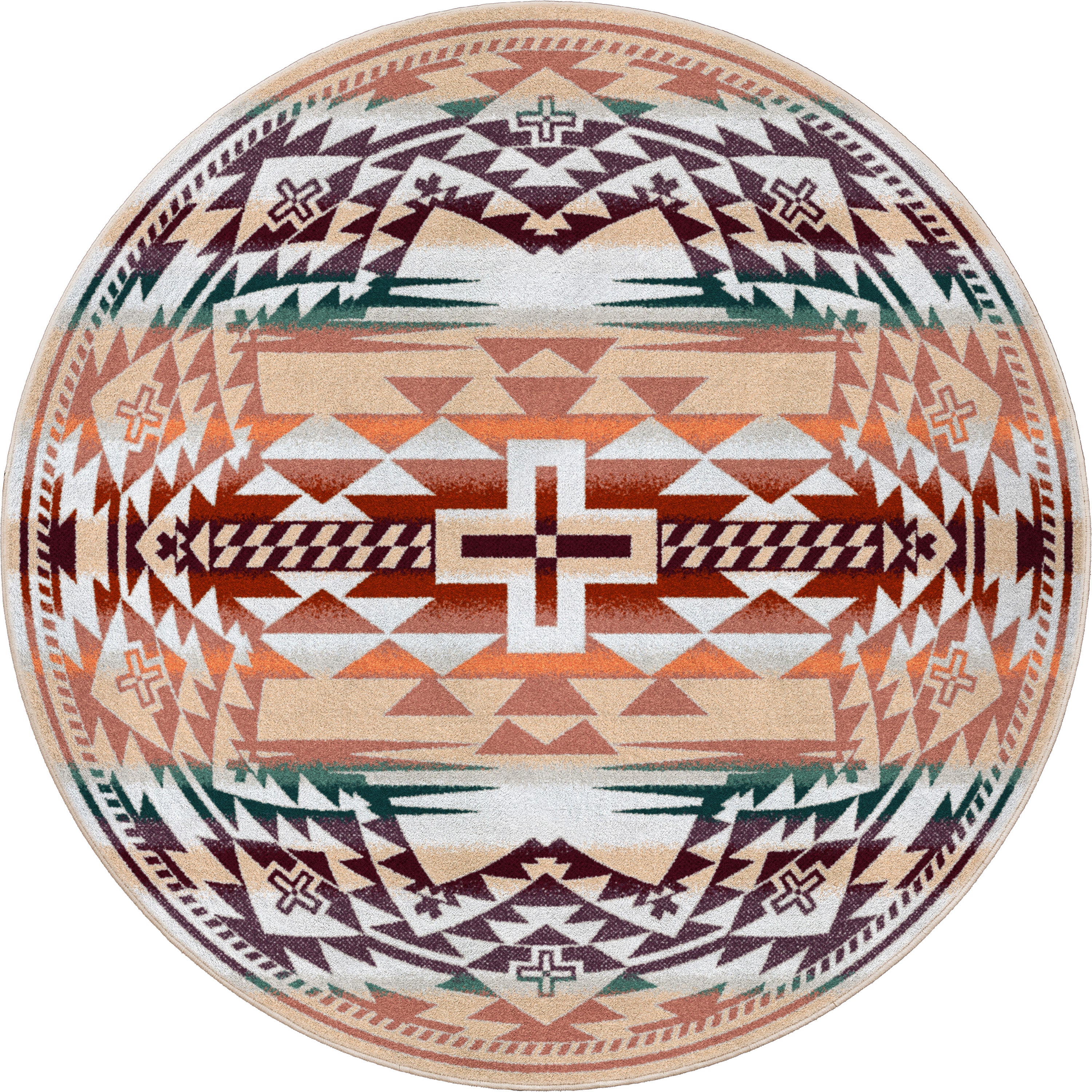 Rustic Cross OKA - Clay American Dakota Rugs