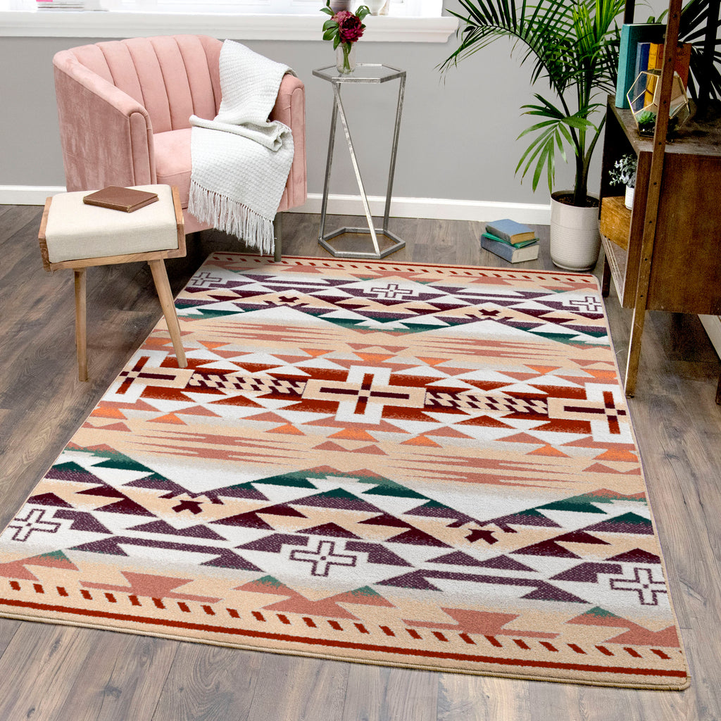 Rustic Cross OKA - Clay American Dakota Rugs