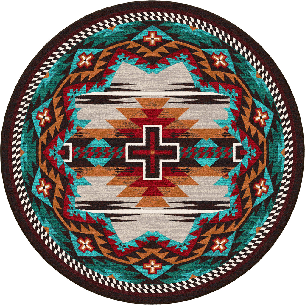 Rustic Cross OKA - Electric American Dakota Rugs