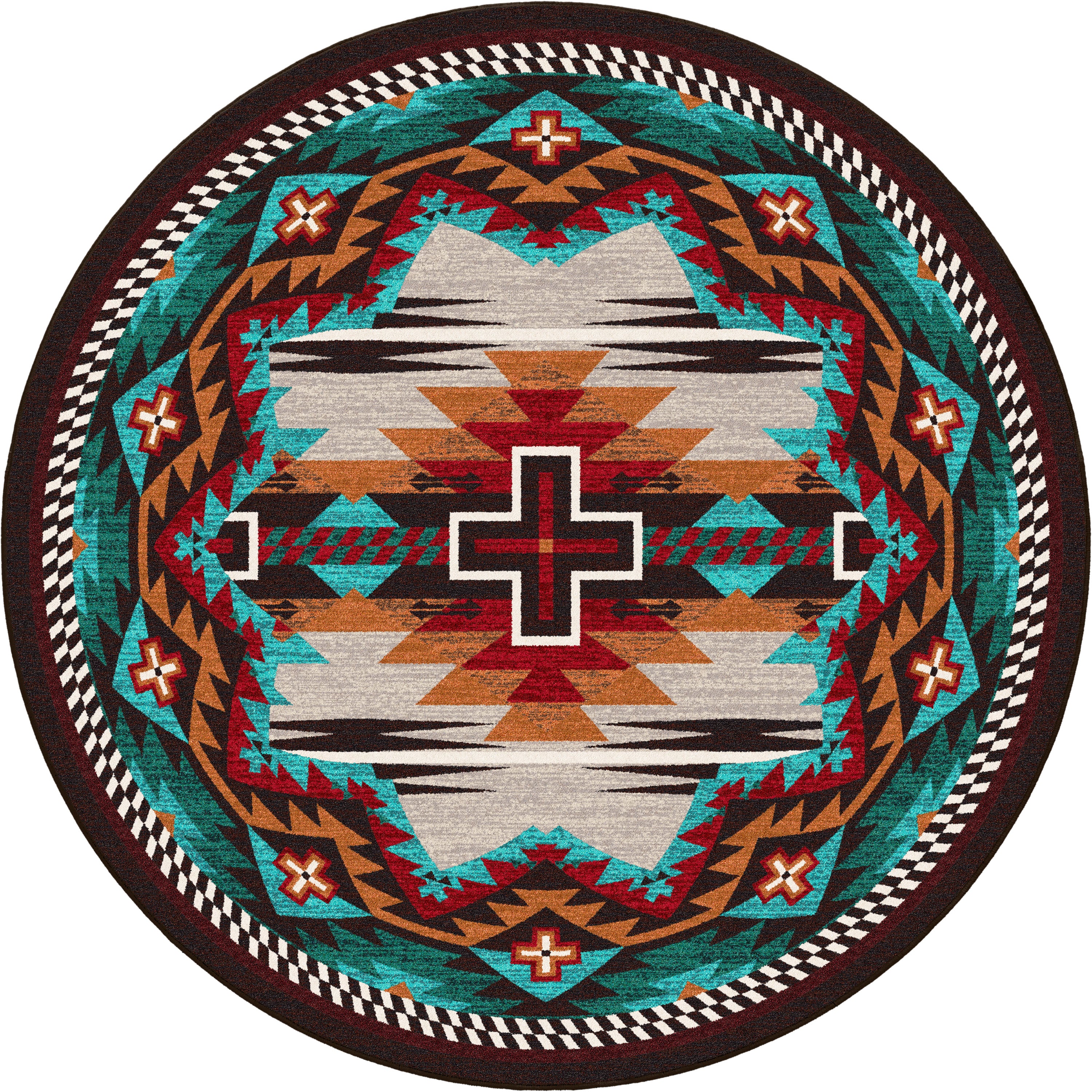 Rustic Cross OKA - Electric American Dakota Rugs
