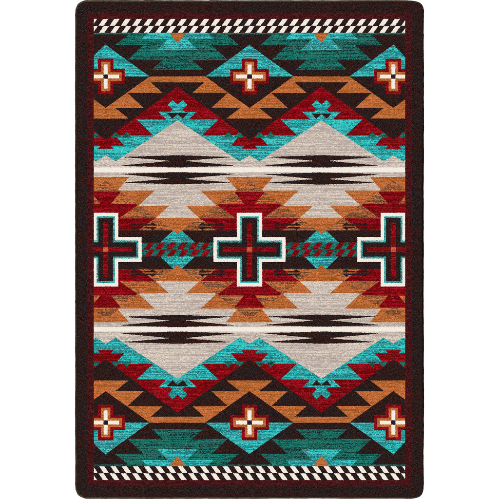 Rustic Cross OKA - Electric American Dakota Rugs