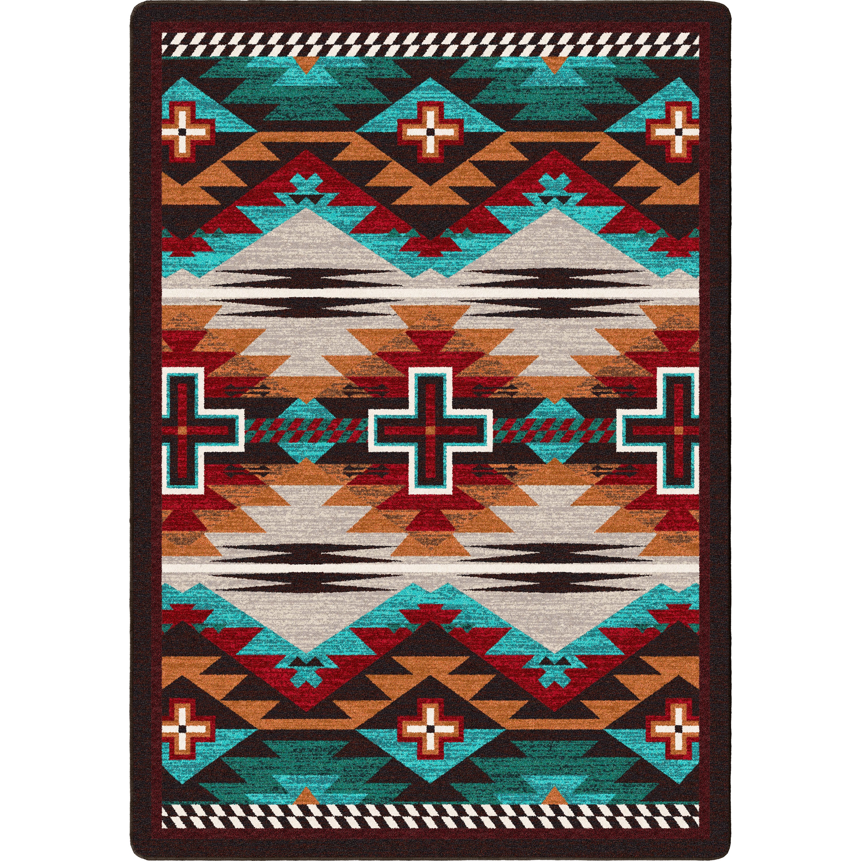 Rustic Cross OKA - Electric American Dakota Rugs