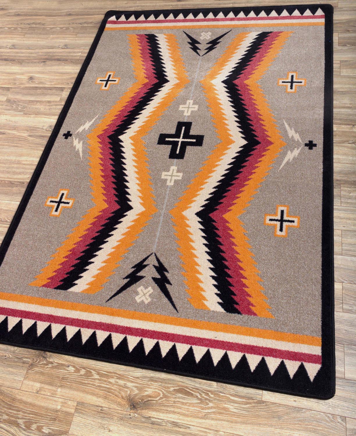 Fury Peaks Black Frame American Dakota Rugs