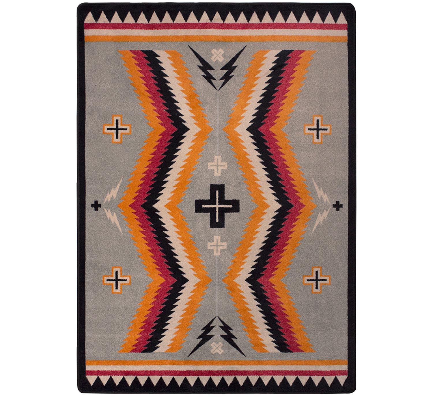 Fury Peaks Black Frame American Dakota Rugs