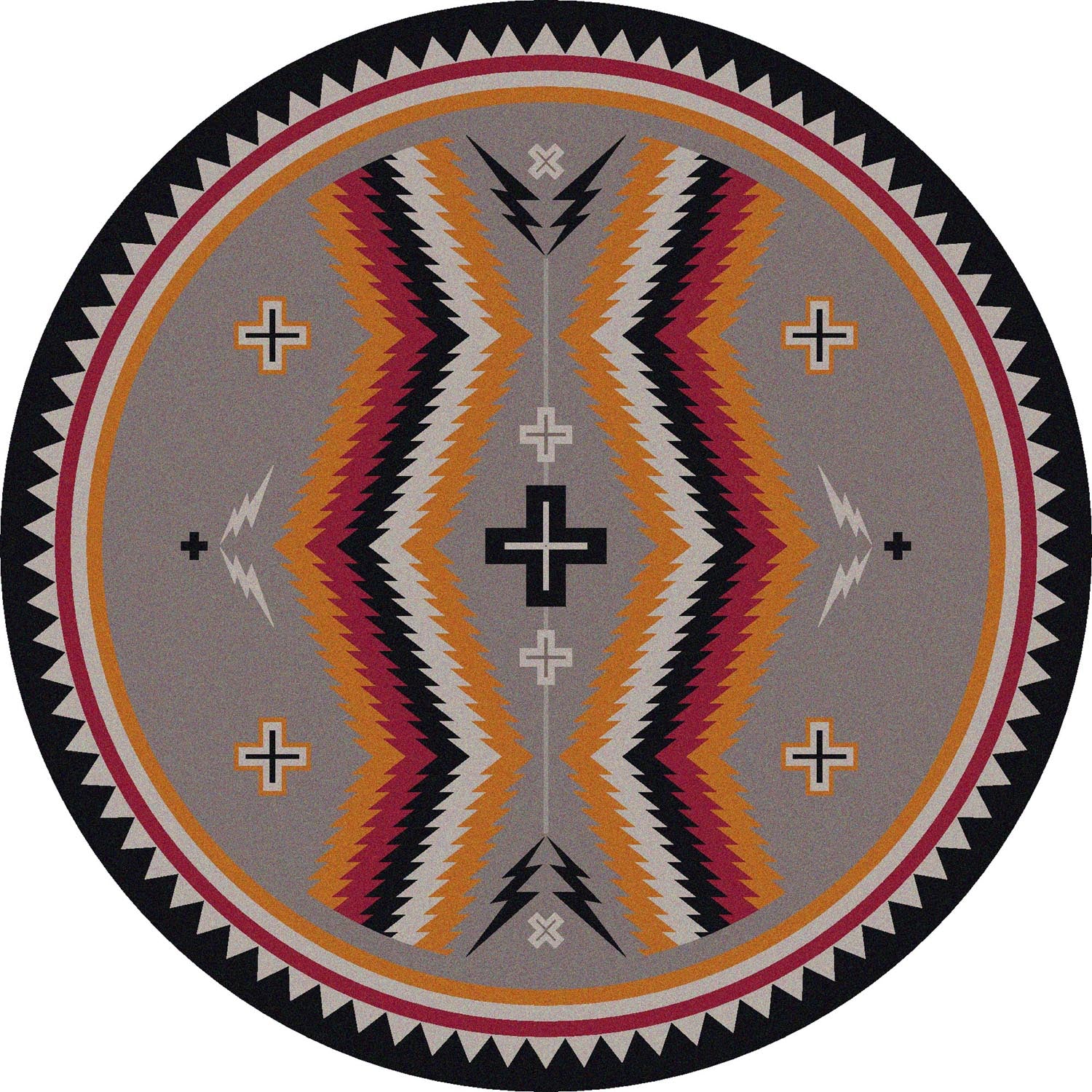 Fury Peaks Black Frame American Dakota Rugs