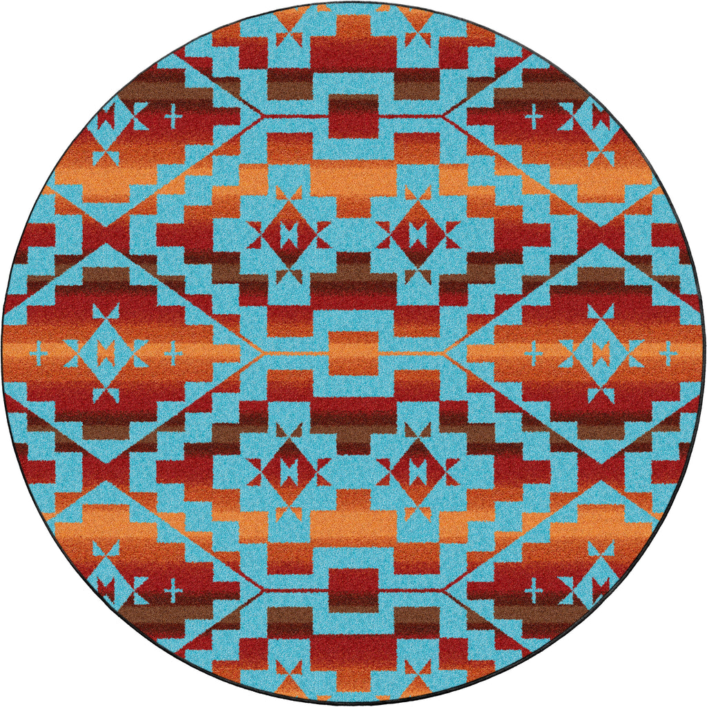 Sacred Trail - Red Burst American Dakota Rugs