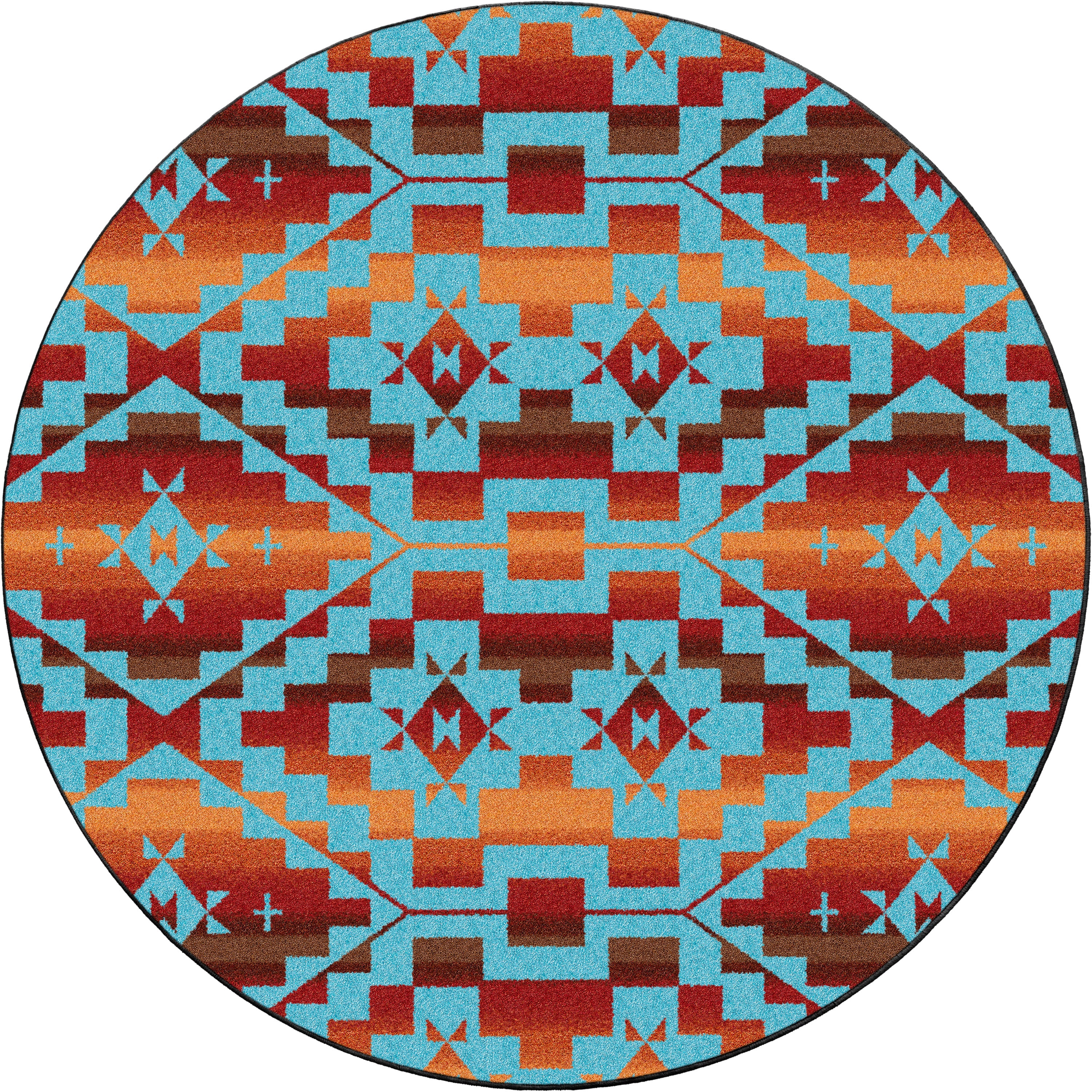 Sacred Trail - Red Burst American Dakota Rugs