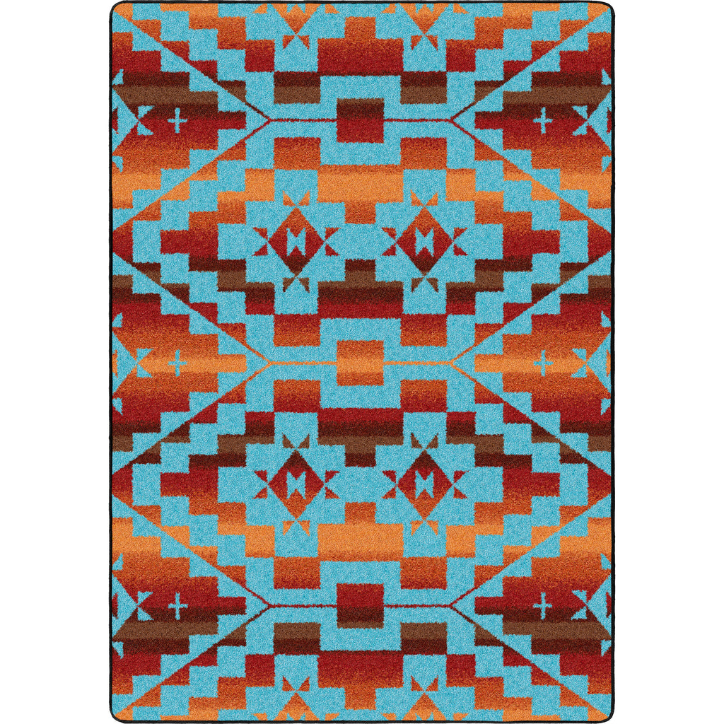 Sacred Trail - Red Burst American Dakota Rugs