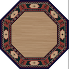 Mesa Border Red and Black American Dakota Rugs