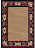 Mesa Border Red and Black American Dakota Rugs
