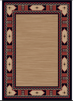 Mesa Border Red and Black American Dakota Rugs