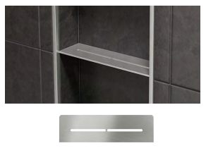 Schluter SHELF-N Rectangular Niche Shelf in Style Pure Schluter