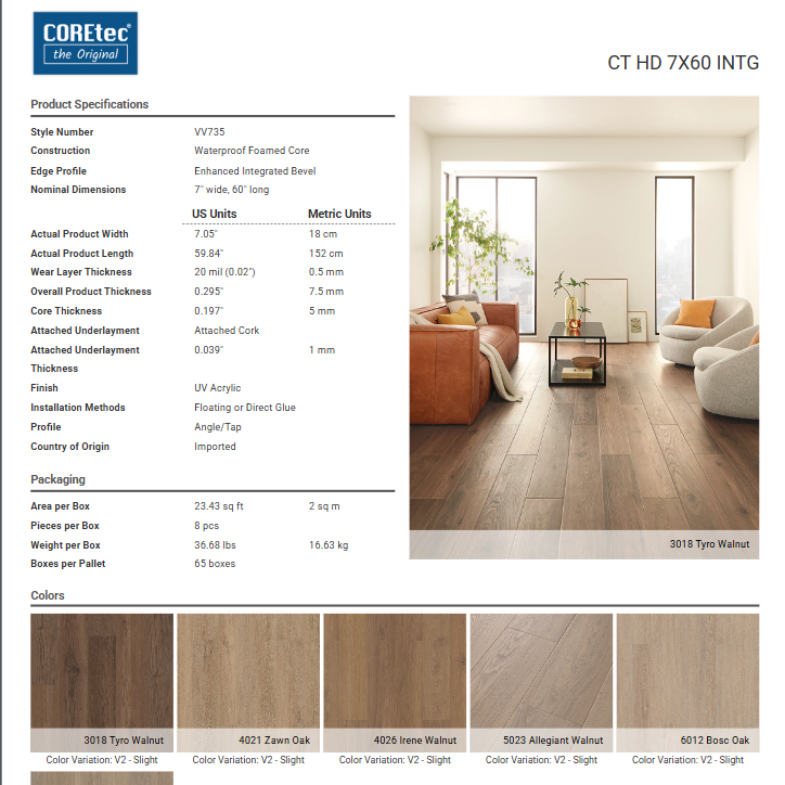 CORETEC ORIGINALS PREMIUM VV735                    - ZAWN OAK Coretec