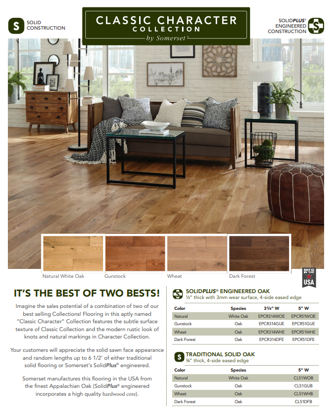 Somerset Classic Character Solid Collection Hardwood Flooring Somerset