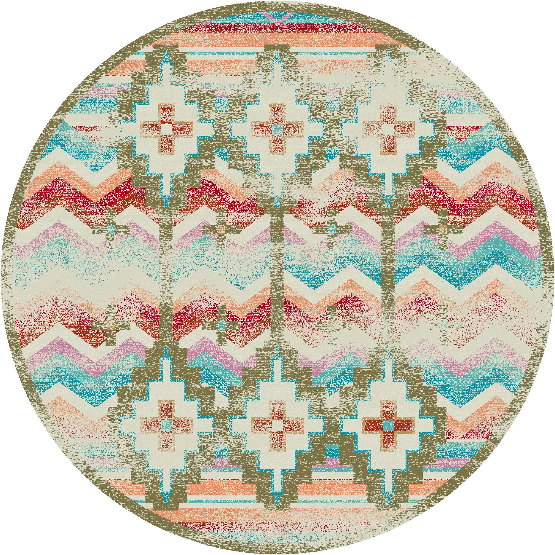 Shake Your Shawl - Distressed Bright American Dakota Rugs