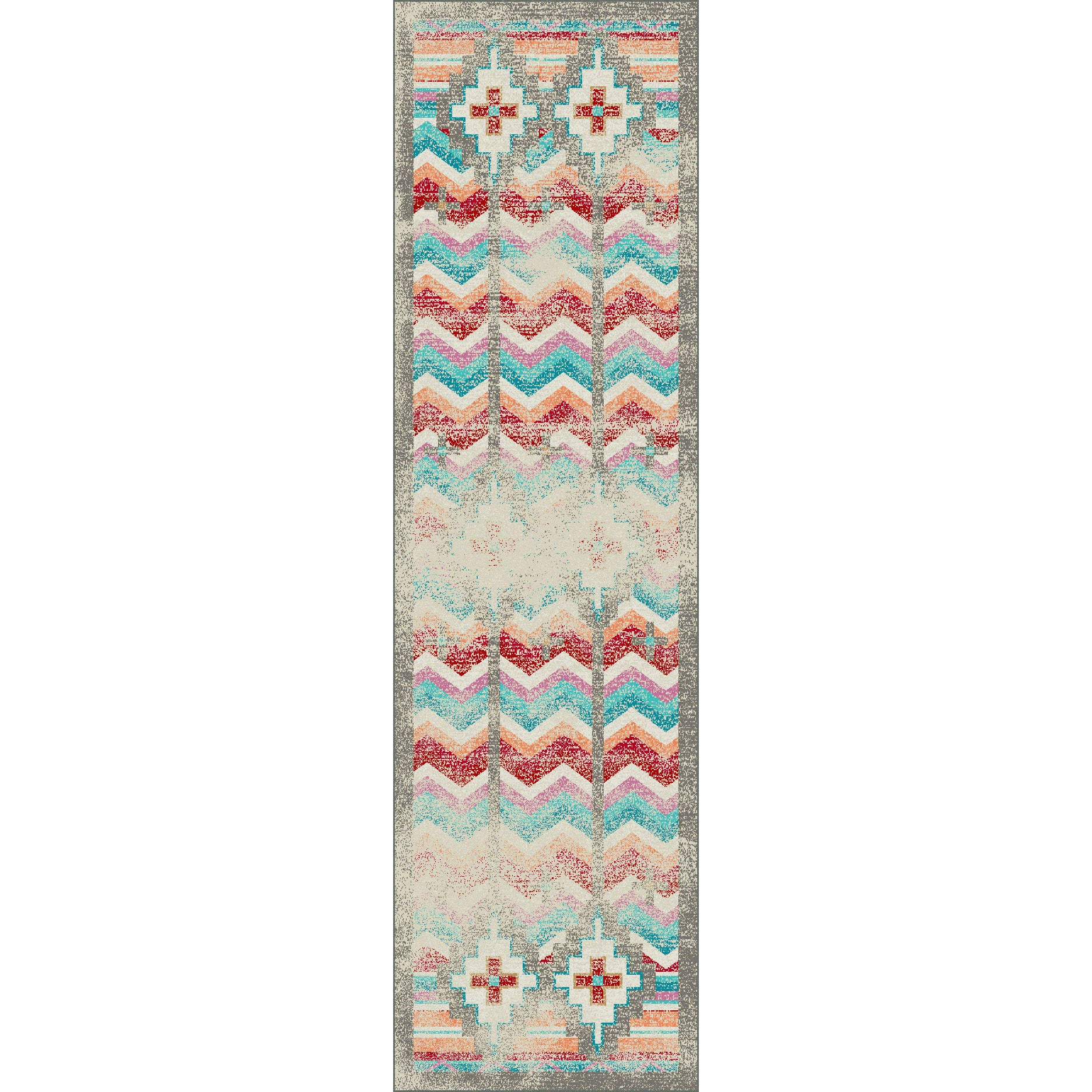Shake Your Shawl - Distressed Bright American Dakota Rugs