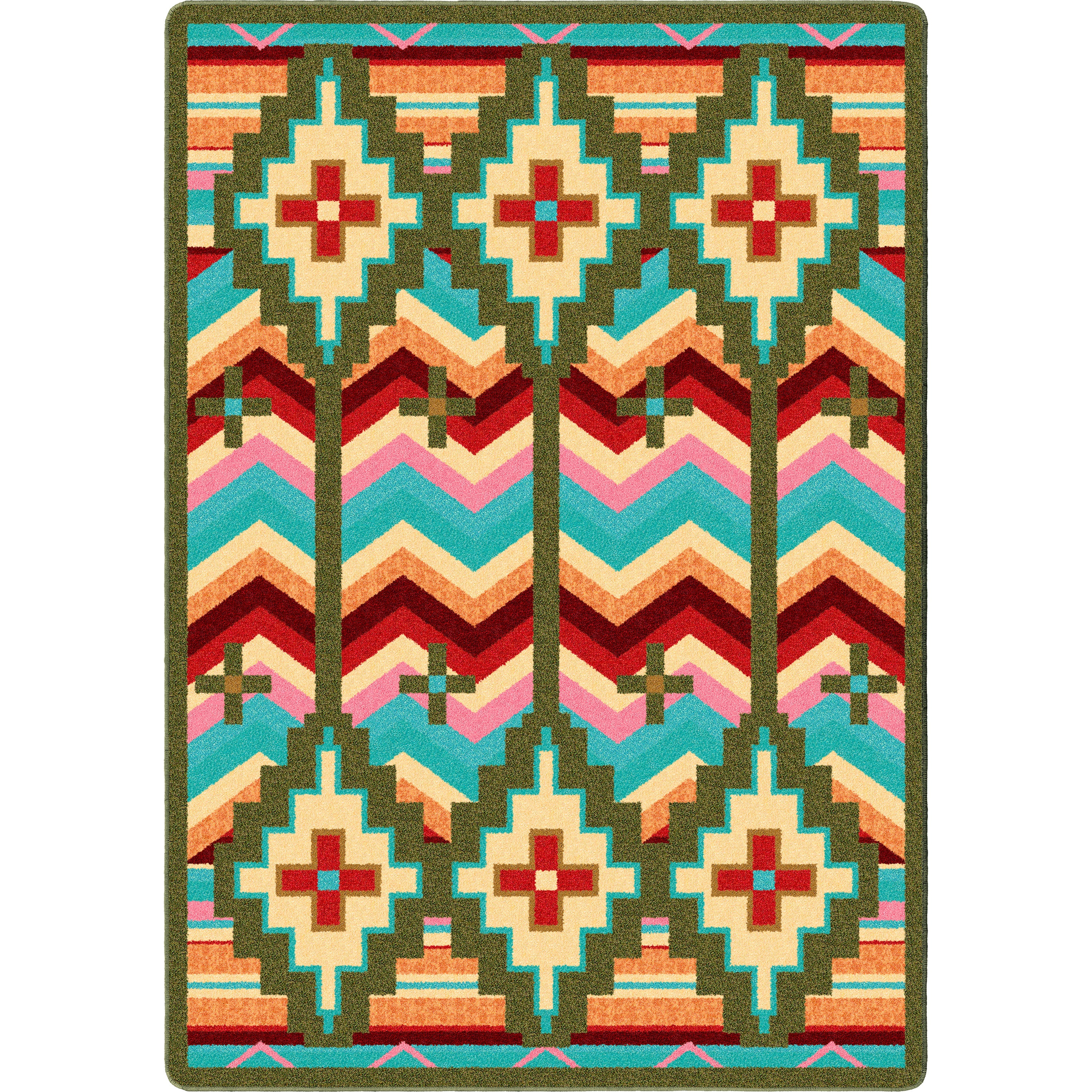Shake Your Shawl - Bright American Dakota Rugs