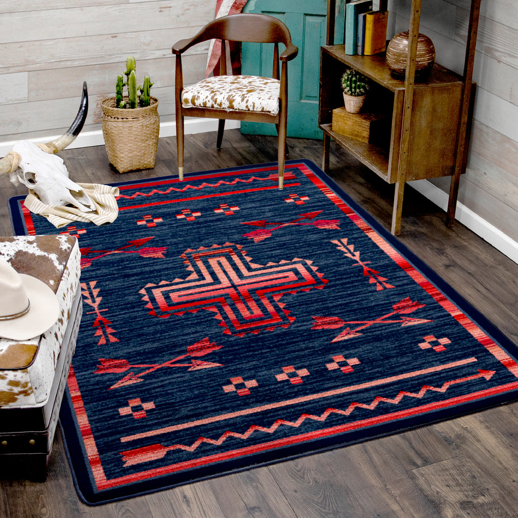 Shoot Me Straight - Power Red American Dakota Rugs